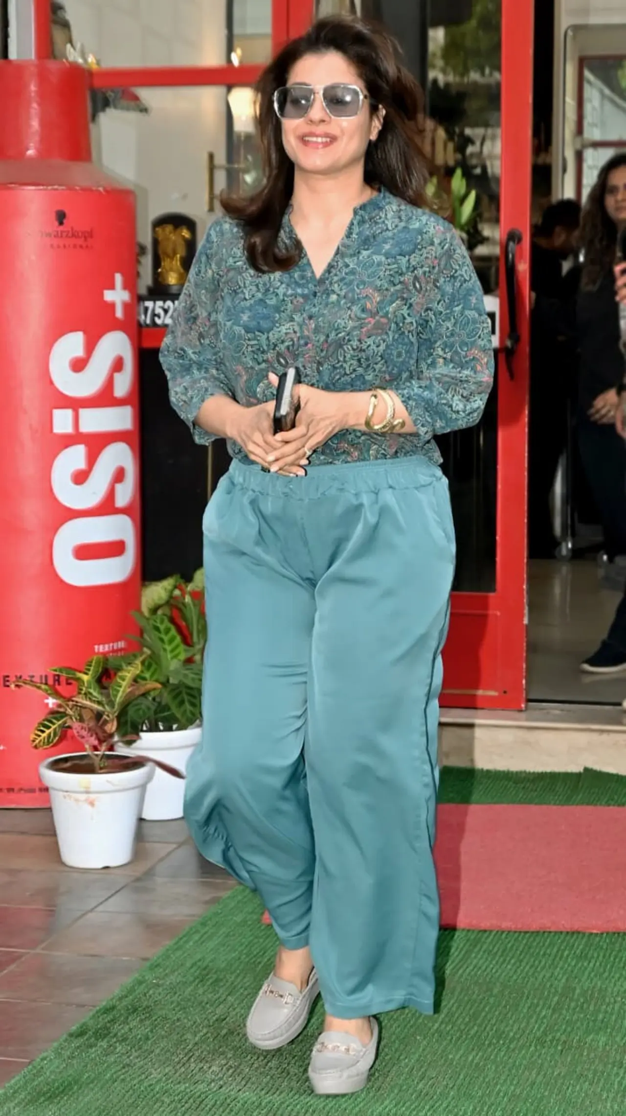 Kajol was spotted stepping out of a salon in Bandra after a hair session.